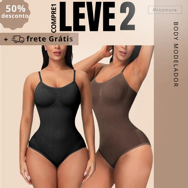 Body Modelador - ShapeSlim [COMPRE 1 & LEVE 2]