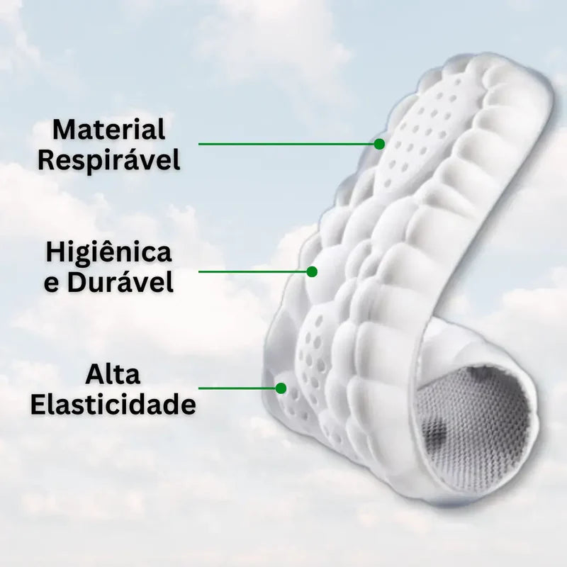 Palmilha Ortopédica 4D FootFlex® - Anti Impacto