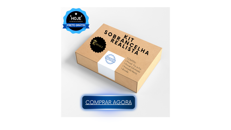 KIT SOBRANCELHA BEUTY REALISTA - PINCEL FIO A FIO+ POMADA + ESCOVA + BRINDE